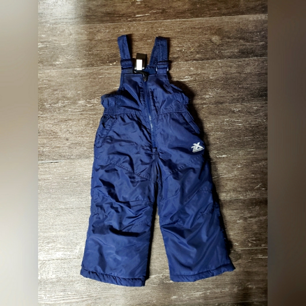 Zero Exposure toddler 2t Boys Navy blue Snowsuit Ski Pants Overalls
